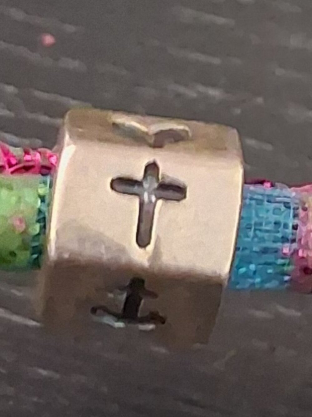 Authentic PANDORA Faith Hope Love Charm